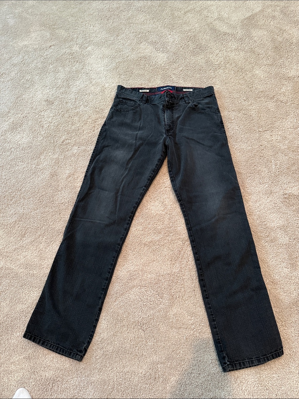Alberto Men's Bootcut Jeans in Black
